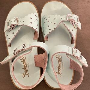 Light green footmates sandals